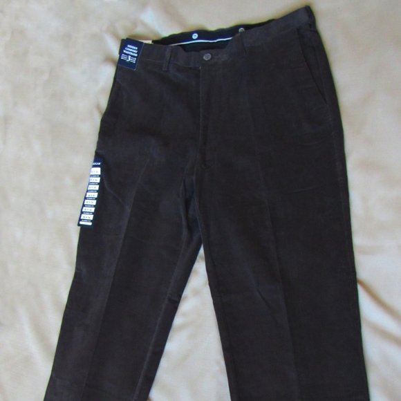 C$80 Haggar Classique Fit Velvet Pants ,Dark Brown, 36Wx34L, - Picture 1 of 6